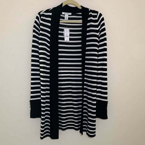 White House Black Market Sweaters - NWT White House Black Market Striped Cardigan